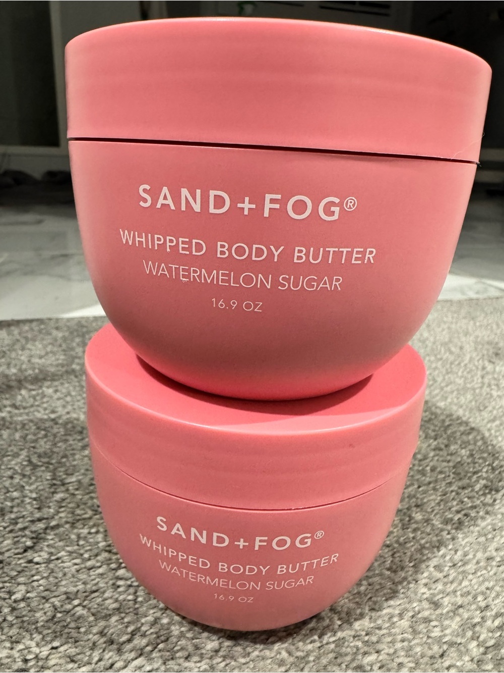SAND+FOG Watermelon Sugar Whipped Body Butter - 2 pack 16 oz each